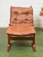 Load image into Gallery viewer, 1960s Danish Modern Lounge Chair and Ottoman by Westnofa

