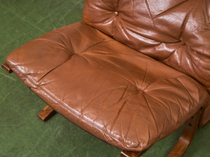 1960s Danish Modern Lounge Chair and Ottoman by Westnofa