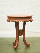 Load image into Gallery viewer, Vintage Wood Scalloped Edge End Table
