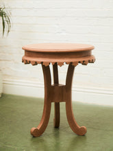 Load image into Gallery viewer, Vintage Wood Scalloped Edge End Table
