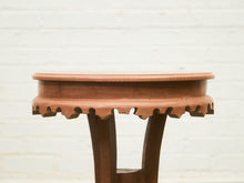 Load image into Gallery viewer, Vintage Wood Scalloped Edge End Table
