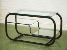 Load image into Gallery viewer, Mid-Century Modern Brass Bar Cart Milo Baughman Style Etagere
