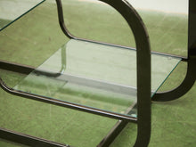 Load image into Gallery viewer, Mid-Century Modern Brass Bar Cart Milo Baughman Style Etagere
