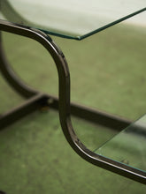 Load image into Gallery viewer, Mid-Century Modern Brass Bar Cart Milo Baughman Style Etagere
