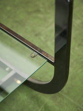 Load image into Gallery viewer, Mid-Century Modern Brass Bar Cart Milo Baughman Style Etagere
