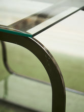 Load image into Gallery viewer, Mid-Century Modern Brass Bar Cart Milo Baughman Style Etagere

