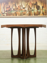 Load image into Gallery viewer, Sculptural Base Dining Table with Leaf
