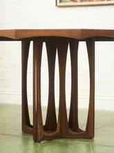 Load image into Gallery viewer, Sculptural Base Dining Table with Leaf
