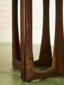 Sculptural Base Dining Table with Leaf