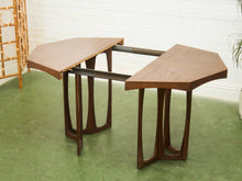 Load image into Gallery viewer, Sculptural Base Dining Table with Leaf
