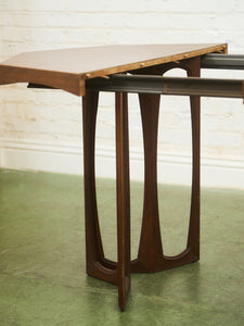 Sculptural Base Dining Table with Leaf