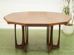Sculptural Base Dining Table with Leaf