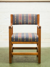 Load image into Gallery viewer, Pair of Modernist Pine Armchairs with Original Upholstery
