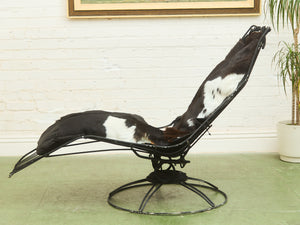 Vintage Homecrest Mid-century Wire Banana "Siesta" Lounge Chair, Swivels & Rocks