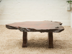 Organic Burl Redwood Coffee Table