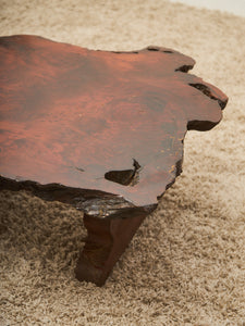 Organic Burl Redwood Coffee Table