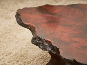 Organic Burl Redwood Coffee Table