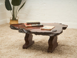 Organic Burl Redwood Coffee Table