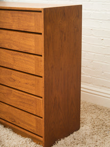 Large Multiple Drawer Mid-Century Modern Teak Cabinet Danish Modern