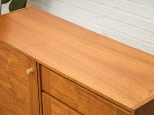 Large Multiple Drawer Mid-Century Modern Teak Cabinet Danish Modern