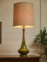 Load image into Gallery viewer, Lime Green Vintage Mid Century Lamp
