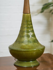 Lime Green Vintage Mid Century Lamp