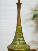 Load image into Gallery viewer, Lime Green Vintage Mid Century Lamp

