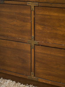 7 Drawer Vintage Campaign Dresser Formica Top