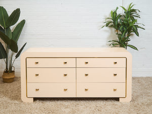 6 Drawer Waterfall Dresser