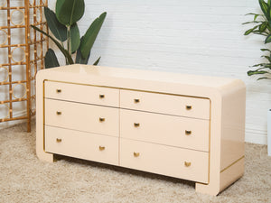 6 Drawer Waterfall Dresser