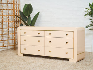 6 Drawer Waterfall Dresser