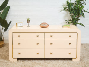 6 Drawer Waterfall Dresser