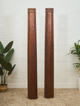 Load image into Gallery viewer, Roman Tuscan tapered Columns Walnut Finish
