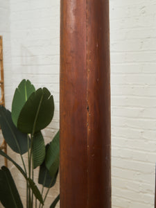 Roman Tuscan tapered Columns Walnut Finish