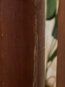 Roman Tuscan tapered Columns Walnut Finish