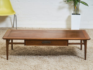 MCM Walnut Single Drawer Coffee Table