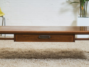 MCM Walnut Single Drawer Coffee Table
