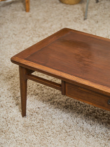 MCM Walnut Single Drawer Coffee Table