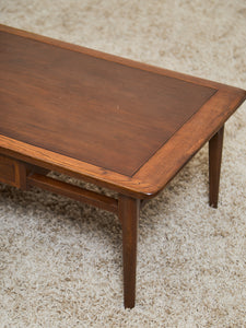 MCM Walnut Single Drawer Coffee Table