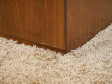 Load image into Gallery viewer, Mid-Century Modern Walnut Storage Cabinet with Black Handles
