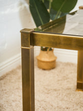 Load image into Gallery viewer, Mid-Century Mastercraft Greek Key Brass and Glass Dining Table
