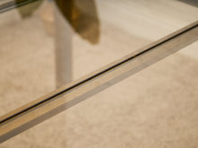 Load image into Gallery viewer, Mid-Century Mastercraft Greek Key Brass and Glass Dining Table
