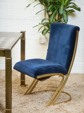 Load image into Gallery viewer, Mid-Century Basset Navy Blue Chairs Set of 6
