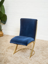 Load image into Gallery viewer, Mid-Century Basset Navy Blue Chairs Set of 6
