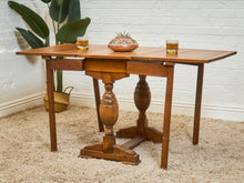 Load image into Gallery viewer, Antique English Victorian style Drop Leaf Gate Leg Console or Dining Table 19th century
