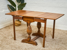 Load image into Gallery viewer, Antique English Victorian style Drop Leaf Gate Leg Console or Dining Table 19th century
