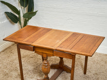 Load image into Gallery viewer, Antique English Victorian style Drop Leaf Gate Leg Console or Dining Table 19th century
