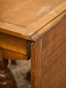 Antique English Victorian style Drop Leaf Gate Leg Console or Dining Table 19th century