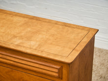 Load image into Gallery viewer, Walnut 6 Drawer Dresser with Louvered Drawers
