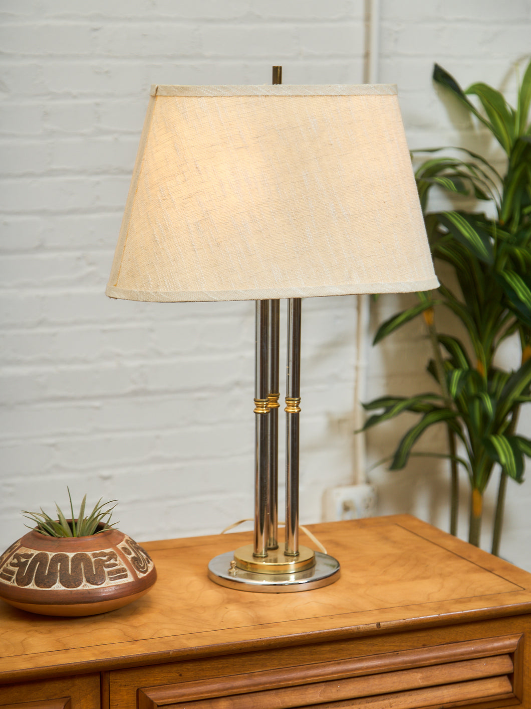 Brass and Chrome Lamp
